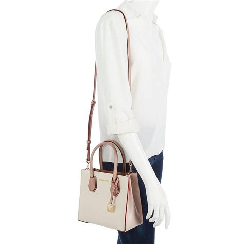 Michael Kors Womens Mercer Tote (Soft Pink/Light Cream/Fawn)